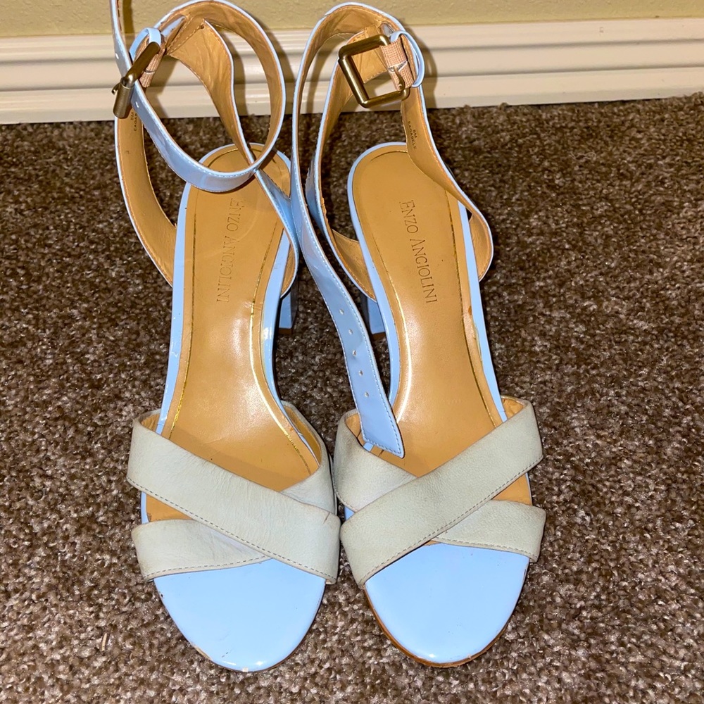 DSW Short Blue Heels